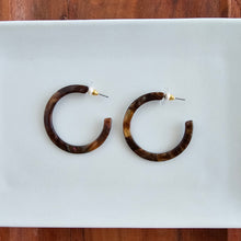 Load image into Gallery viewer, Camy Hoops - Coffee Shimmer