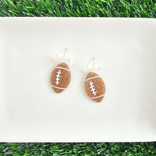 Load image into Gallery viewer, Bow Football Earrings