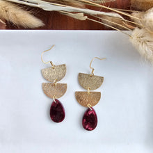 Load image into Gallery viewer, Aria Earrings - Maroon