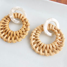 Load image into Gallery viewer, Calypso Earrings - Dark Rattan