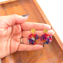 Load image into Gallery viewer, Addy Earrings - Jewel Stained Glass