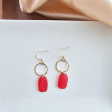 Load image into Gallery viewer, Emma Earrings - Ruby Red