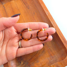 Load image into Gallery viewer, Cam Mini Hoops - Amber Dot