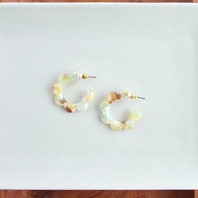 Load image into Gallery viewer, Flora Mini Hoops - Citron Zest