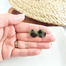 Load image into Gallery viewer, Sophie Studs - Olive Tortoise