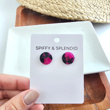 Load image into Gallery viewer, Sophie Studs - Fuchsia Tortoise