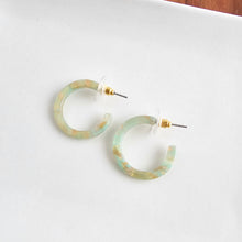 Load image into Gallery viewer, Cam Mini Hoops - Champagne Mint