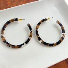 Load image into Gallery viewer, Cameron Hoops - Black & Bronze