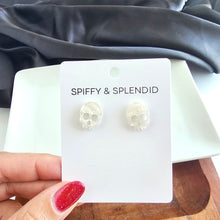 Load image into Gallery viewer, Skeleton Studs - White Shimmer
