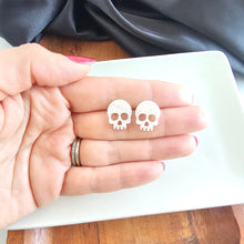 Load image into Gallery viewer, Skeleton Studs - White Shimmer