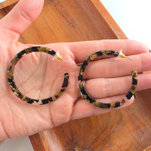 Load image into Gallery viewer, Cameron Hoops - Black & Bronze