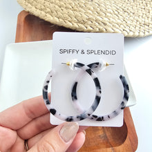 Load image into Gallery viewer, Cameron Hoops - Snow Tortoise