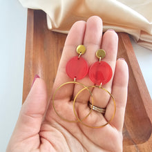 Load image into Gallery viewer, Sadie Earrings - Ruby Red