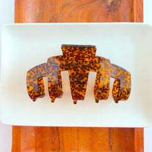 Load image into Gallery viewer, Catherine Hair Claw - Amber Dot