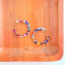 Load image into Gallery viewer, Camy Hoops - Jewel Stained Glass