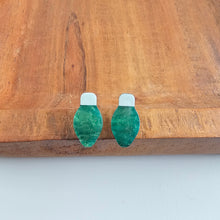Load image into Gallery viewer, Christmas Light Studs - Green Shimmer