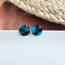 Load image into Gallery viewer, Sophie Studs - Blue Tortoise