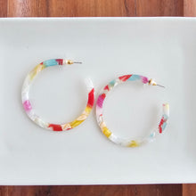 Load image into Gallery viewer, Cameron Hoops - Technicolor