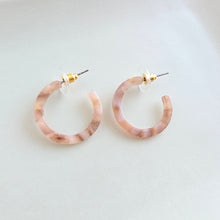 Load image into Gallery viewer, Cam Mini Hoops - Shimmering Taupe