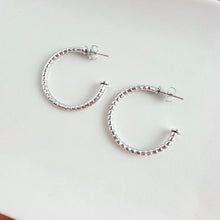 Load image into Gallery viewer, Luxe Harlow Hoops - Silver