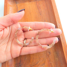 Load image into Gallery viewer, Camy Hoops - Shimmering Taupe