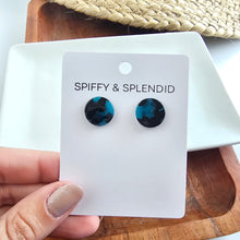 Load image into Gallery viewer, Sophie Studs - Blue Tortoise