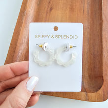 Load image into Gallery viewer, Flora Mini Hoops - Opalite