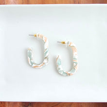 Load image into Gallery viewer, Jenna Hoops - Creamsicle Mint