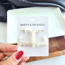 Load image into Gallery viewer, Ghost Hoops - Cream
