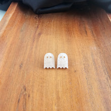 Load image into Gallery viewer, Mini Ghost Studs - Light Pink Shimmer