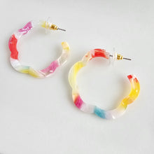 Load image into Gallery viewer, Posey Hoops - Technicolor