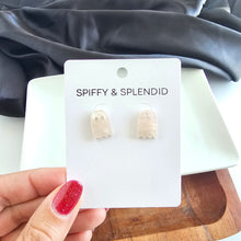 Load image into Gallery viewer, Mini Ghost Studs - Light Pink Shimmer