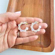 Load image into Gallery viewer, Flora Mini Hoops - Opalite