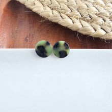 Load image into Gallery viewer, Sophie Studs - Olive Tortoise