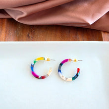 Load image into Gallery viewer, Cam Mini Hoops - Moody Mosaic