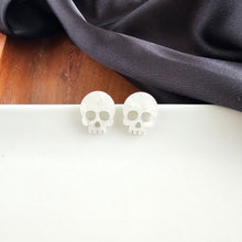 Load image into Gallery viewer, Skeleton Studs - White Shimmer