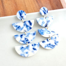 Load image into Gallery viewer, Kennedy Earrings - Greek Goddess Blue