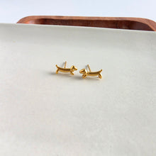 Load image into Gallery viewer, Luxe Dainty Dachshund Studs - Gold