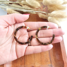 Load image into Gallery viewer, Camy Hoops - Coffee Shimmer