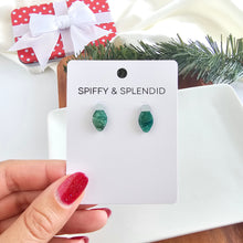 Load image into Gallery viewer, Christmas Light Studs - Green Shimmer
