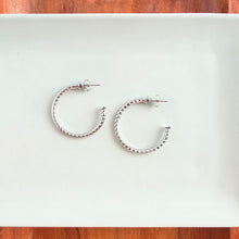 Load image into Gallery viewer, Luxe Harlow Hoops - Silver