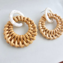 Load image into Gallery viewer, Calypso Earrings - Dark Rattan
