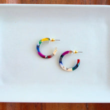 Load image into Gallery viewer, Cam Mini Hoops - Moody Mosaic