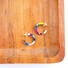 Load image into Gallery viewer, Cam Mini Hoops - Moody Mosaic