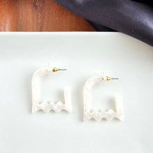 Load image into Gallery viewer, Ghost Hoops - Cream