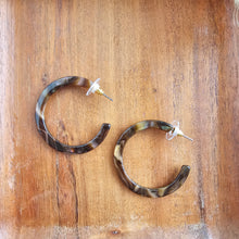 Load image into Gallery viewer, Camy Hoops - Coffee Shimmer