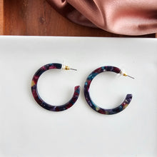 Load image into Gallery viewer, Camy Hoops - Jeweled Twilight