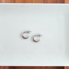 Load image into Gallery viewer, Luxe Selena Hoops - Mini - Silver