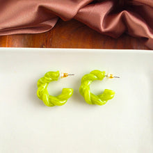 Load image into Gallery viewer, Ramona Hoops - Olive Green