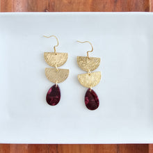 Load image into Gallery viewer, Aria Earrings - Maroon